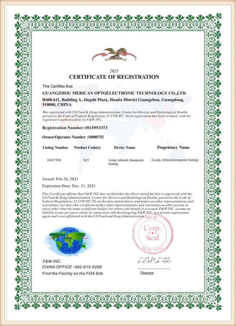 FDA Certificate